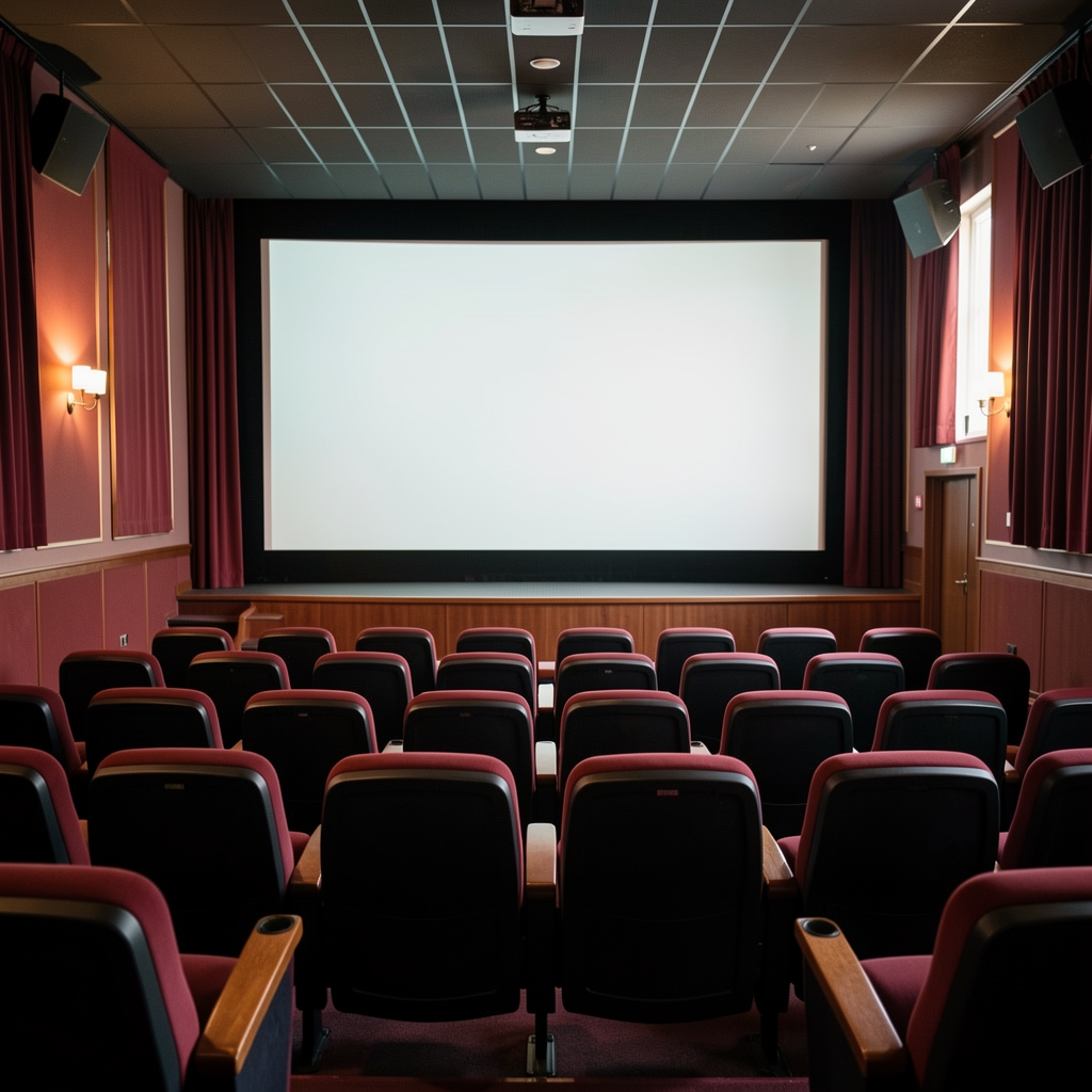 Salle de cinéma d'art et essai en France avec public assis dans une salle intimiste regardant un film lors d'un festival de cinéma